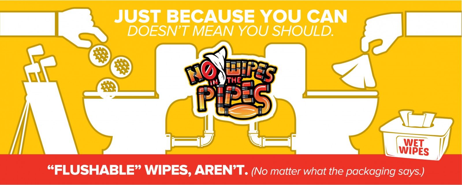 Wipes in Pipes are bad