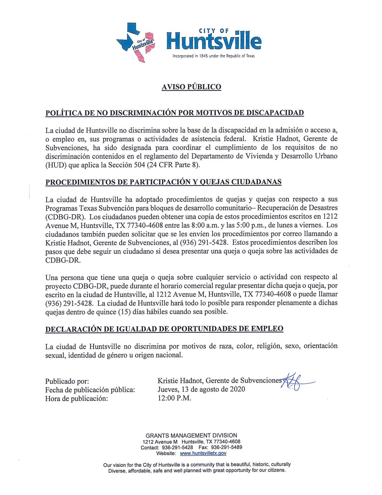 Web_NonDisc Notice_081320Sp_1