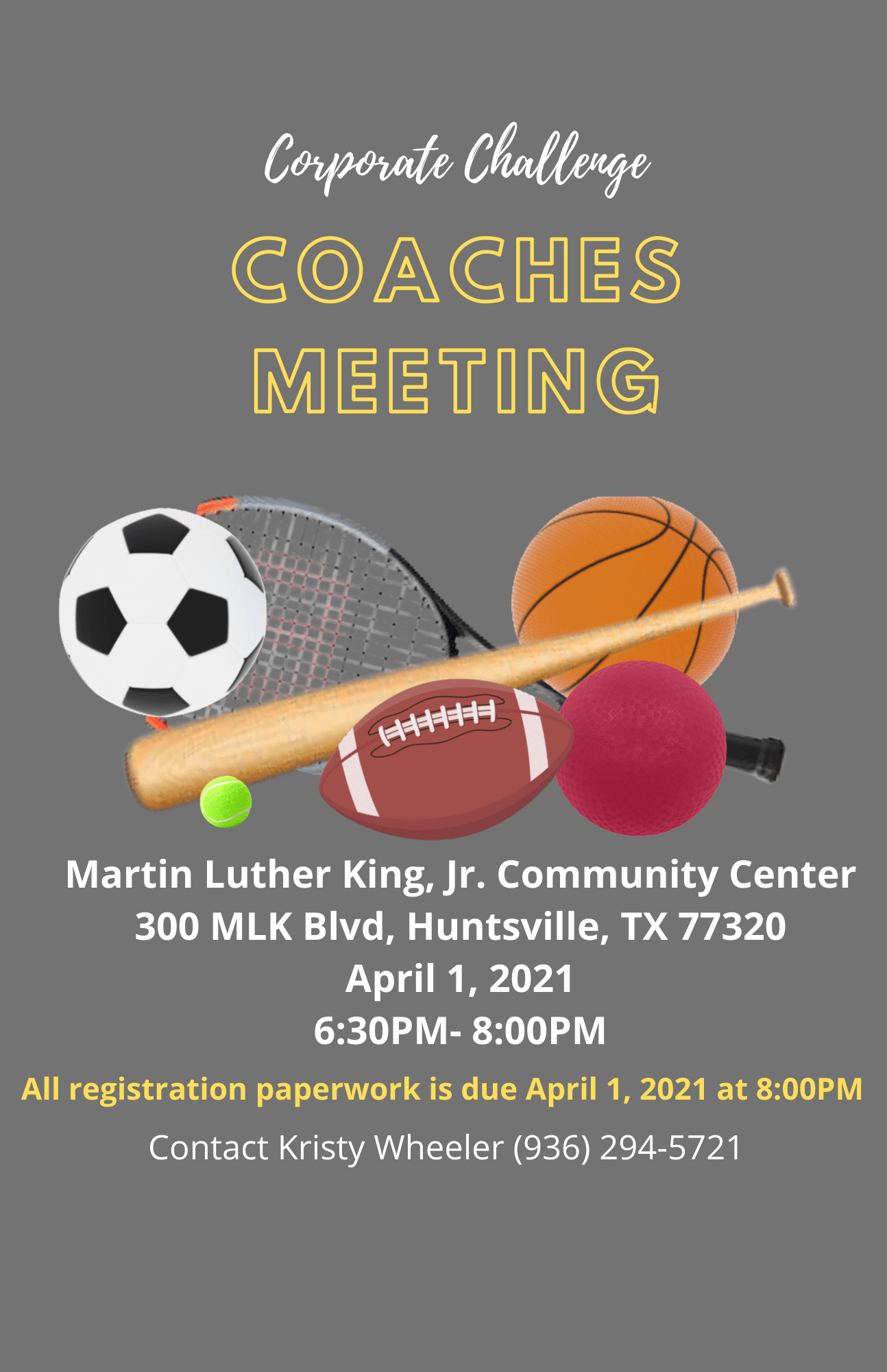 coach meeting flyer