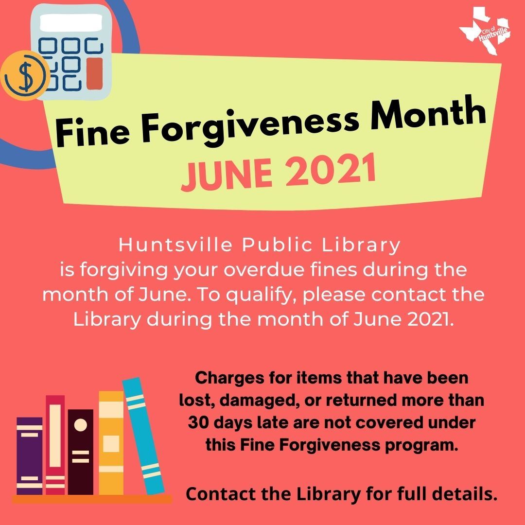 Fine Forgiveness Month June 2021