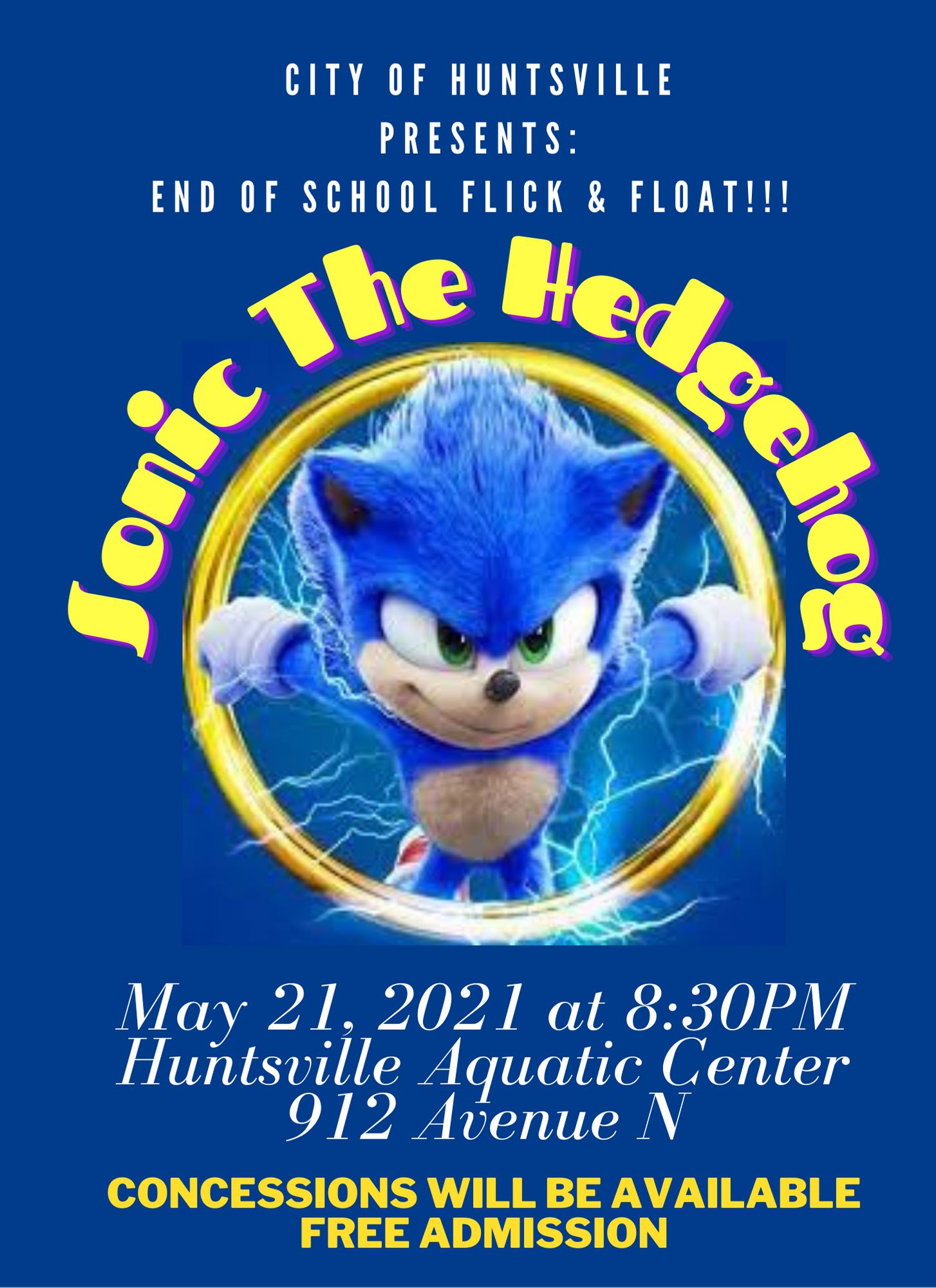 end of school flick and float event