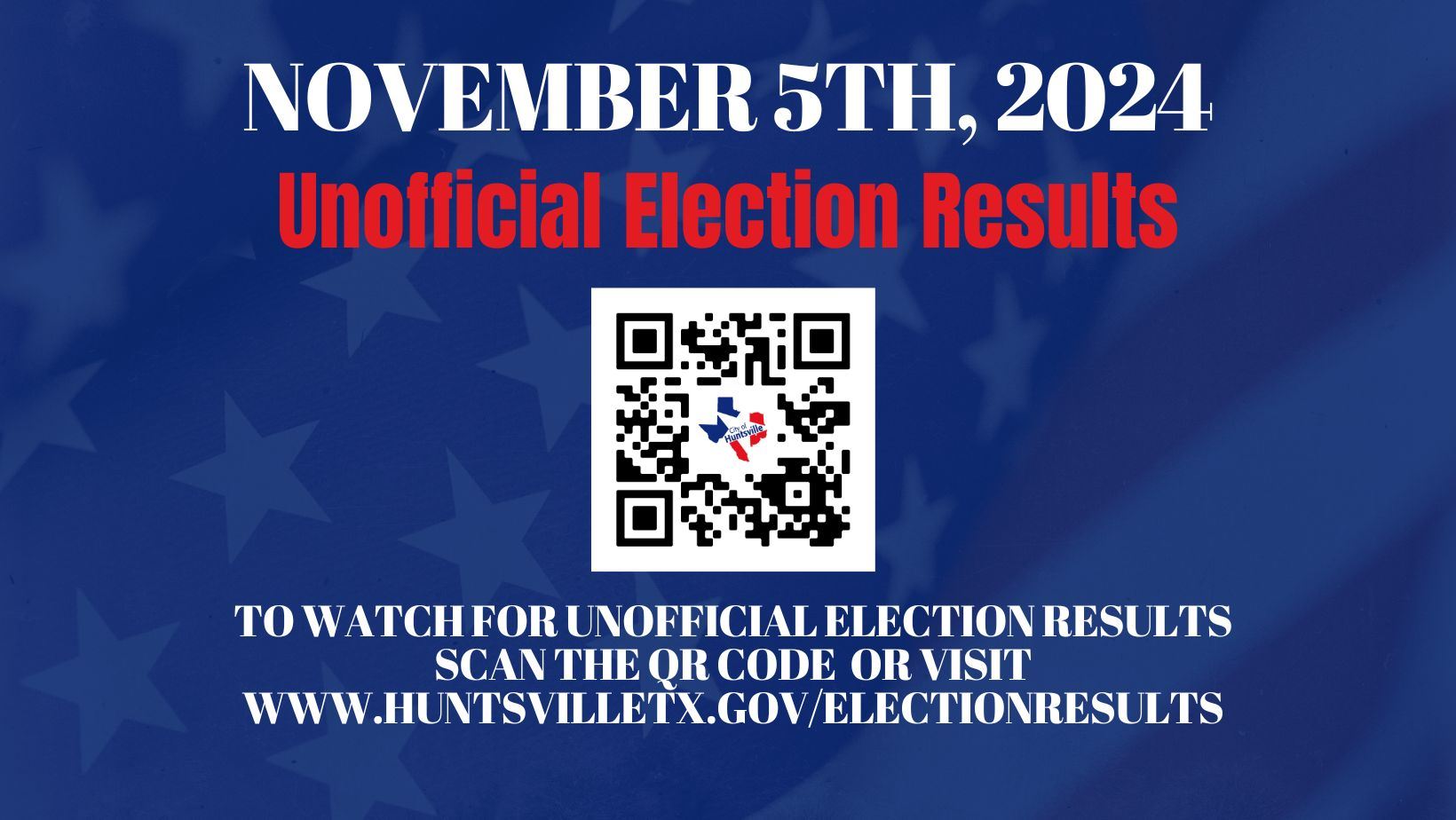 Unofficial Election Results Flyer