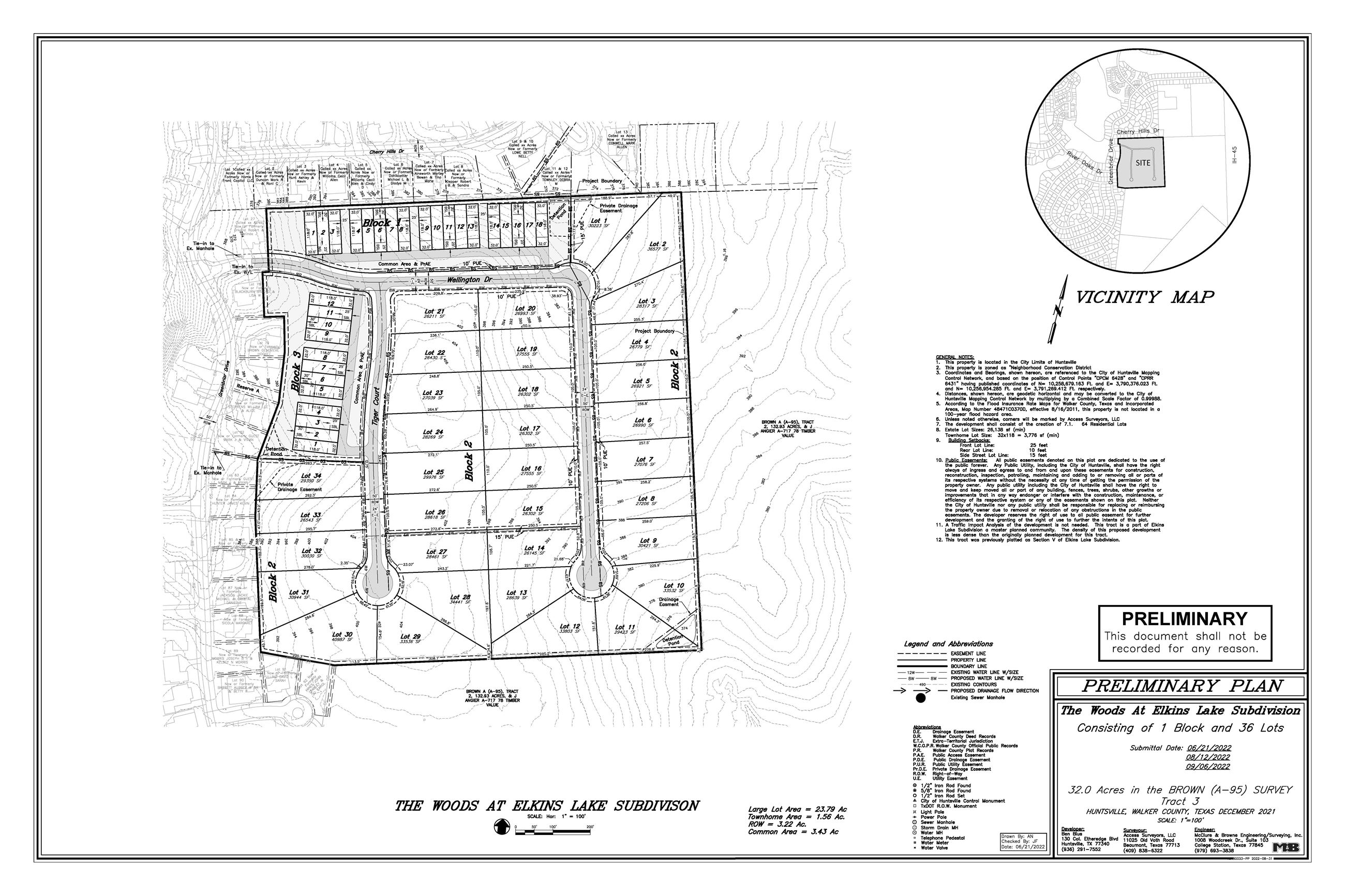 The Woods at Elkins Prelim Plan