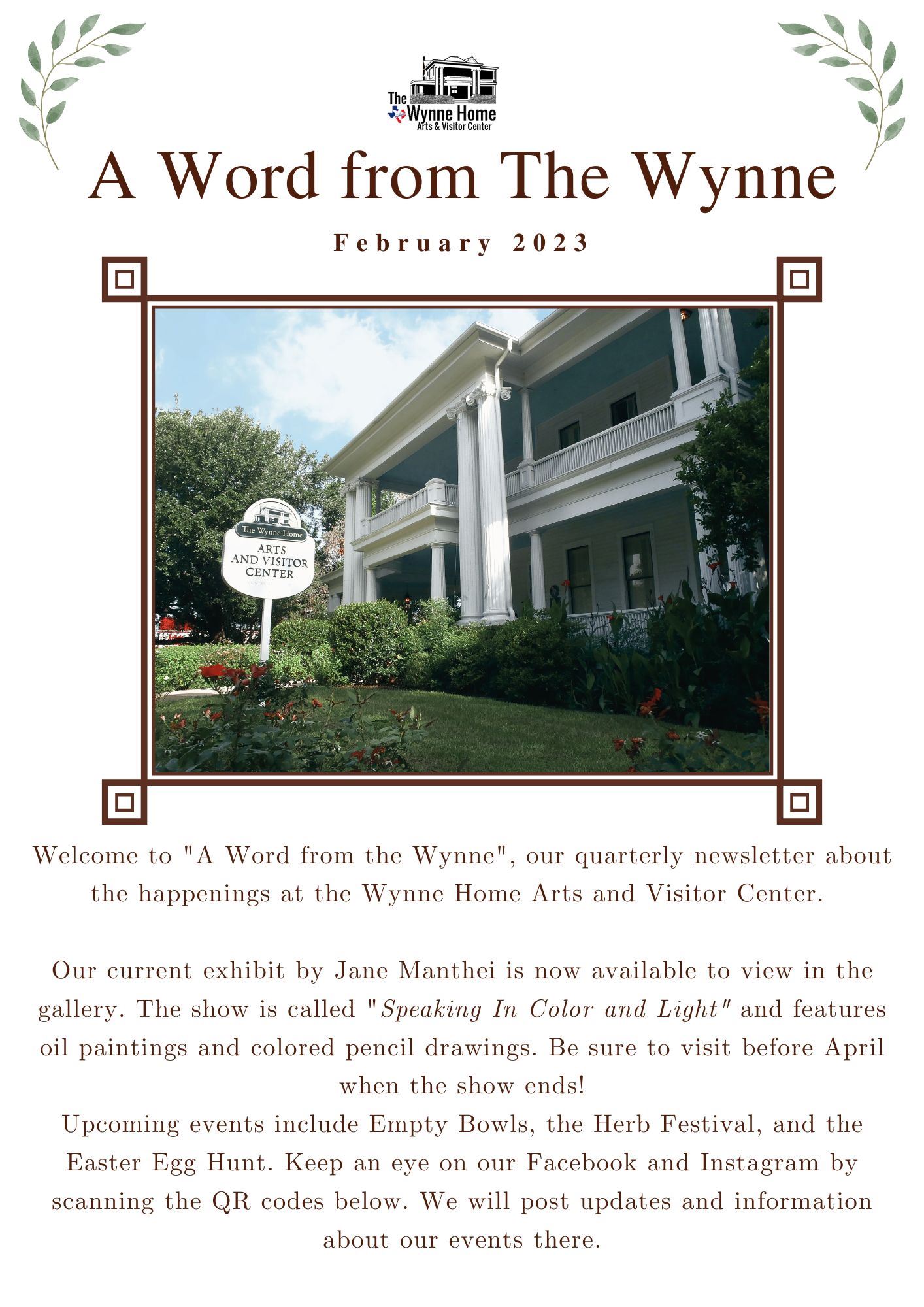 A Word from the Wynne October 2021